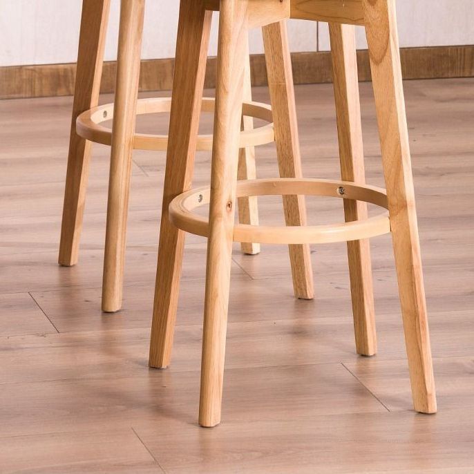 Holz skandinavische Küche Esszimmer Armless Stuhl Low Back Bar Hocker