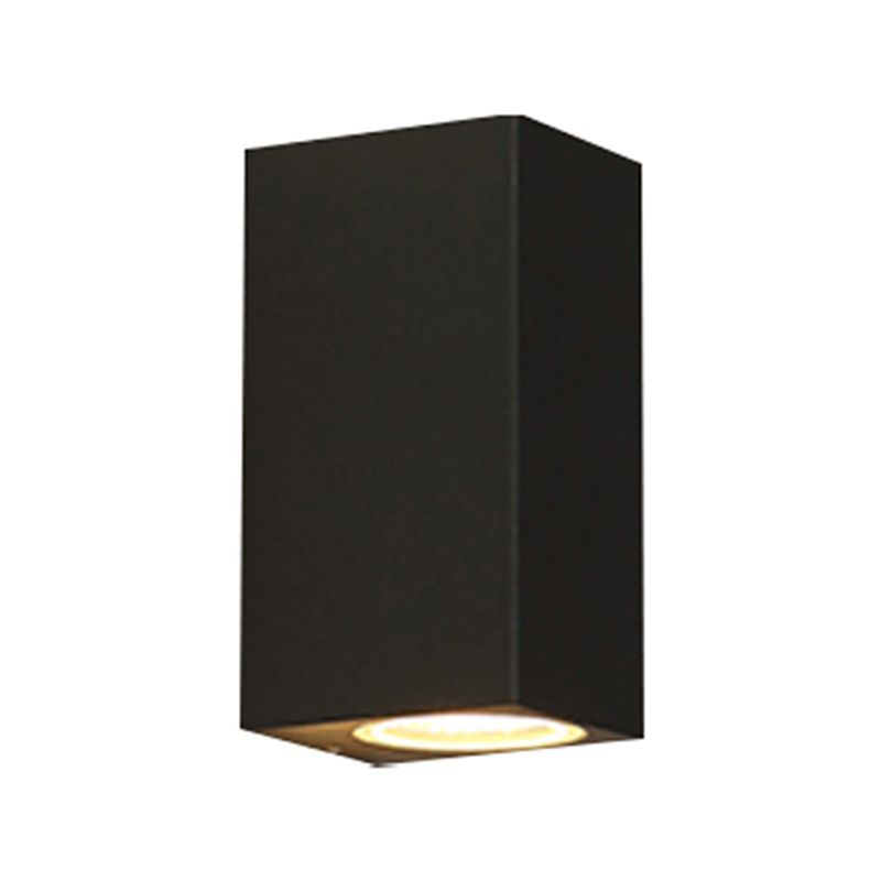 Modernism Wall Sconce Black Outdoor Sconce Light Fixture for Courtyard