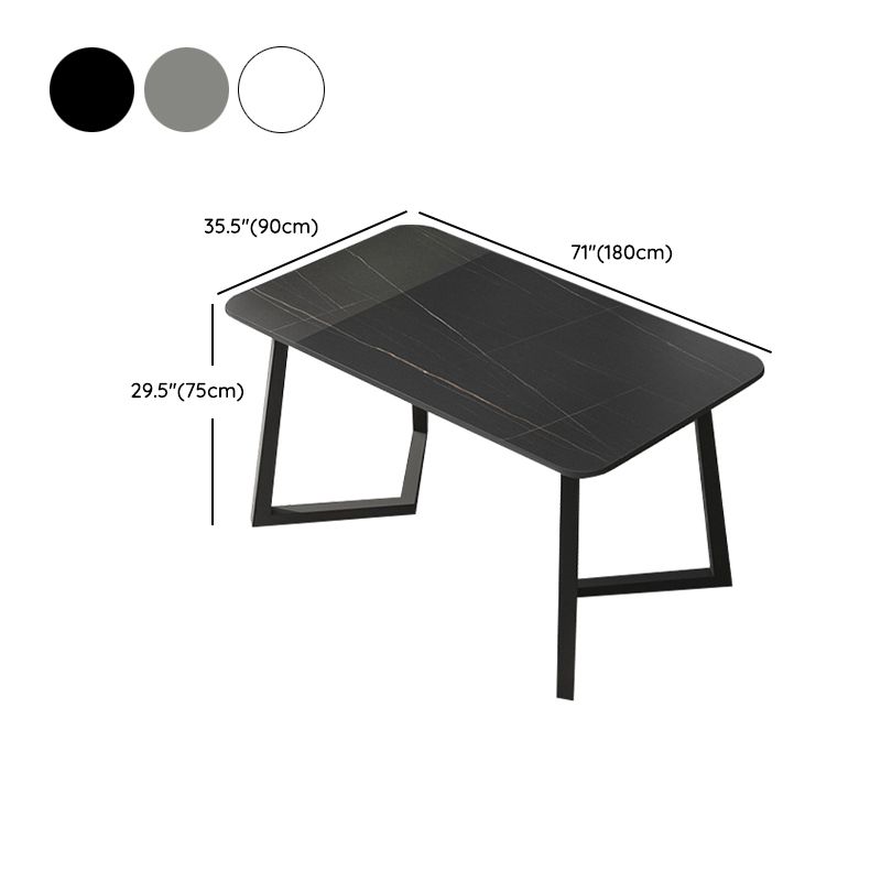 Modern Black Dining Table Set 1/2/5/7 Pieces Metal Dinette Set for Home