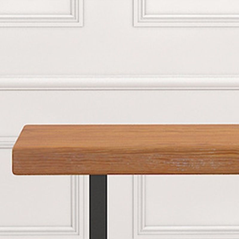 Industrial Style Wood Counter Table Rectangle Counter Table for Home