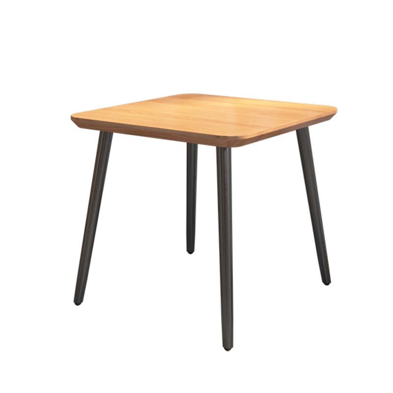 Industrial Style Natural Wood Table Metal 4 Legs Dining Table