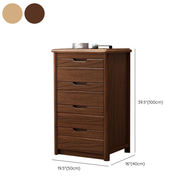 Vertical Chest Bedroom Solid Wood 16" W Storage Chest with Drawers