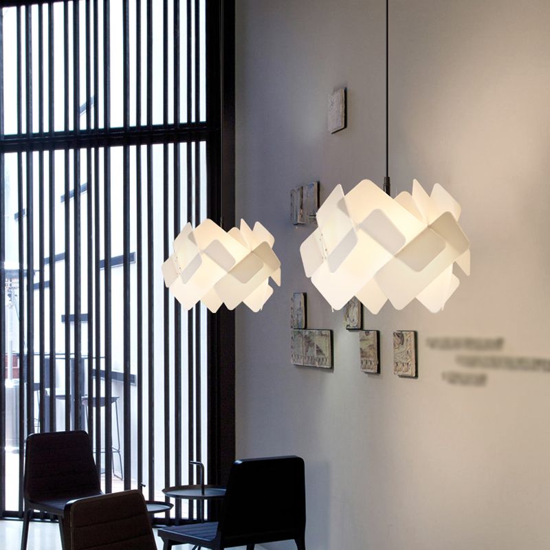 Metal Lantern Shade Hanging Lights Modern Style 1 Light Hanging Mount Fixture for Living Room