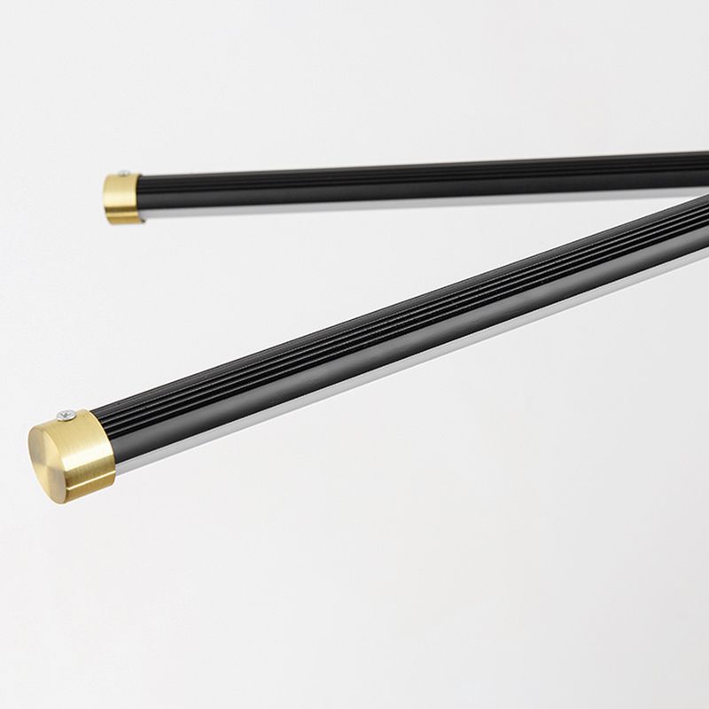 Sputnik Hanging Chandelier Modern Metal 6/8 Lights Black Suspension Light, Warm/White Light