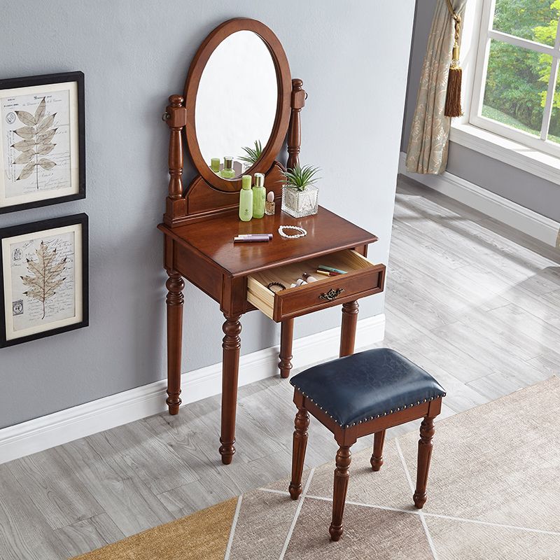 Wooden Vanity Dressing Table Traditional Vanity Makeup Table Set