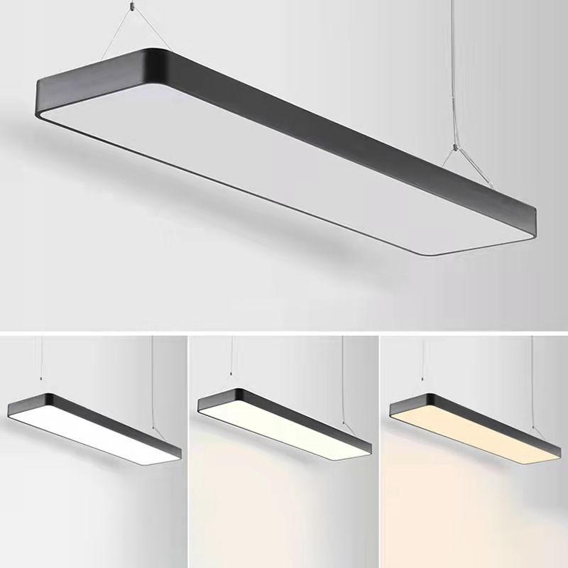 Rectangle Led Pendent in Modern Style Led Suspended Lights for Office Conference Room