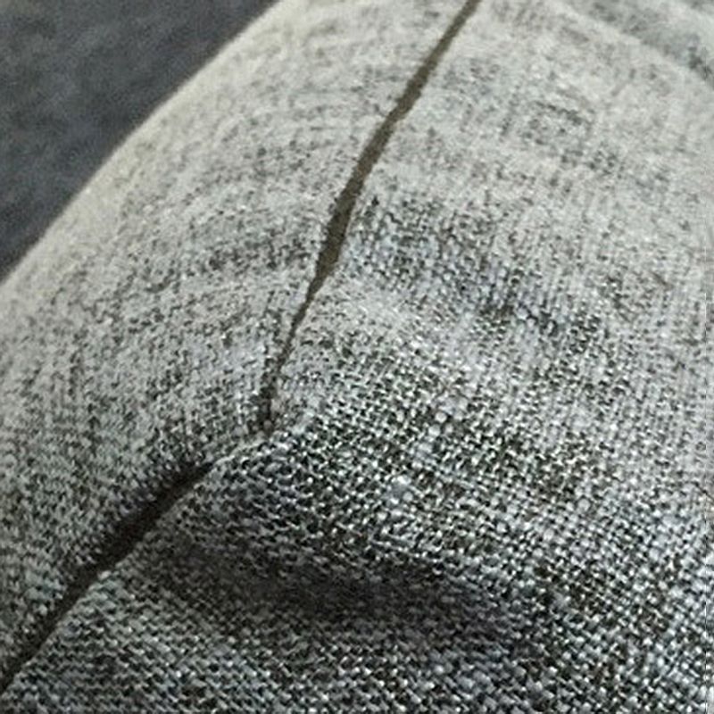 Living Room Slipcovered Sofa Pillow Top Arm Loose Back Sofa in Grey