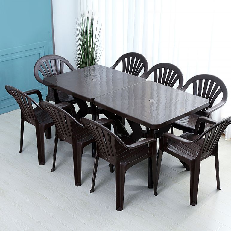 El hogar moderno que cena el brazo preside los sillones de comedor apilables plásticos Windsor