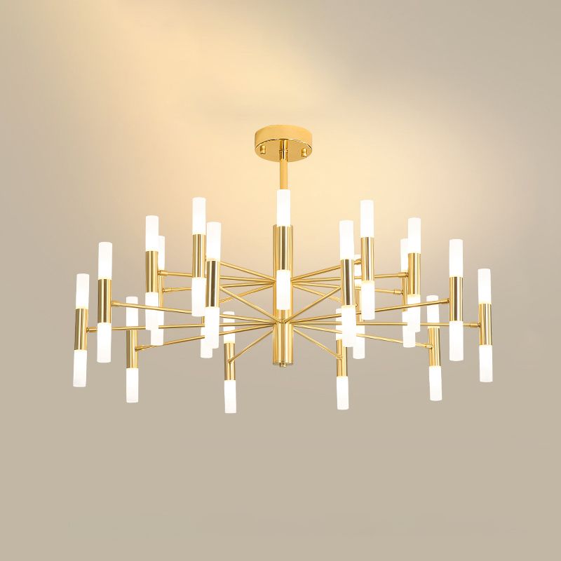 Postmoderne Deckenkrautmesser Multi-Light-Metall-Acrylhänge-Lampe Kit