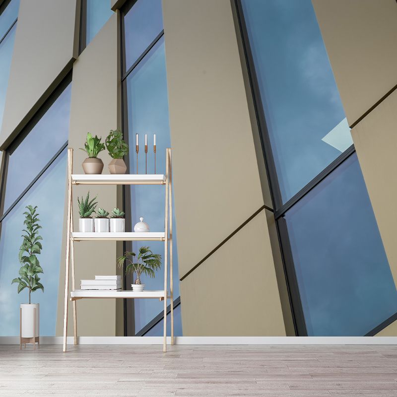 Contemporary Style Urban High-rise Wall Murals for Meeting Room, Stain Resistant