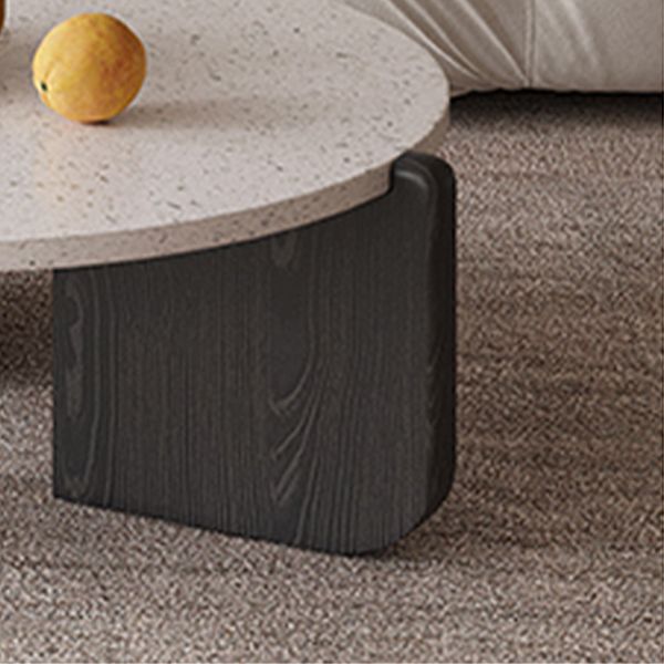 13"H Contemporary Coffee Table 3 Legs Round Coffee Cocktail Table