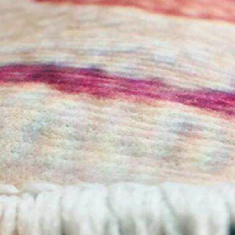 Tapis à imprimé géométrique multi-couleurs mélange de coton de coton de la zone persane