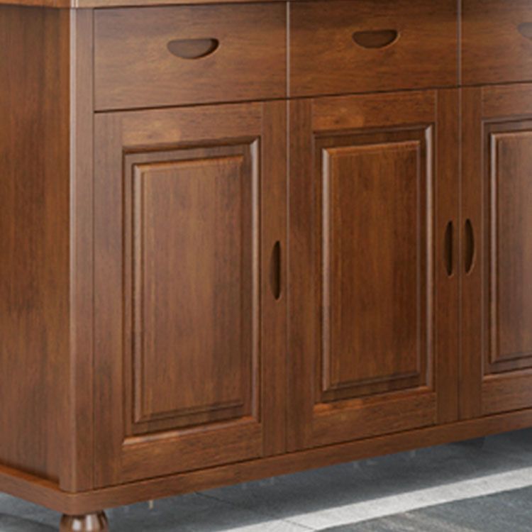 Rectangle Solid Wood 76.77" Tall Accent Cabinet with Drawers and Doors