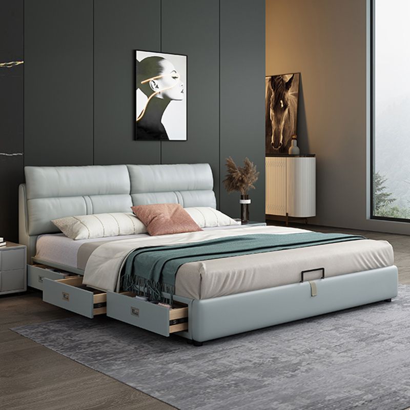 Mattress Included Platform Bed Frame Upholstered Headboard Platform Bed