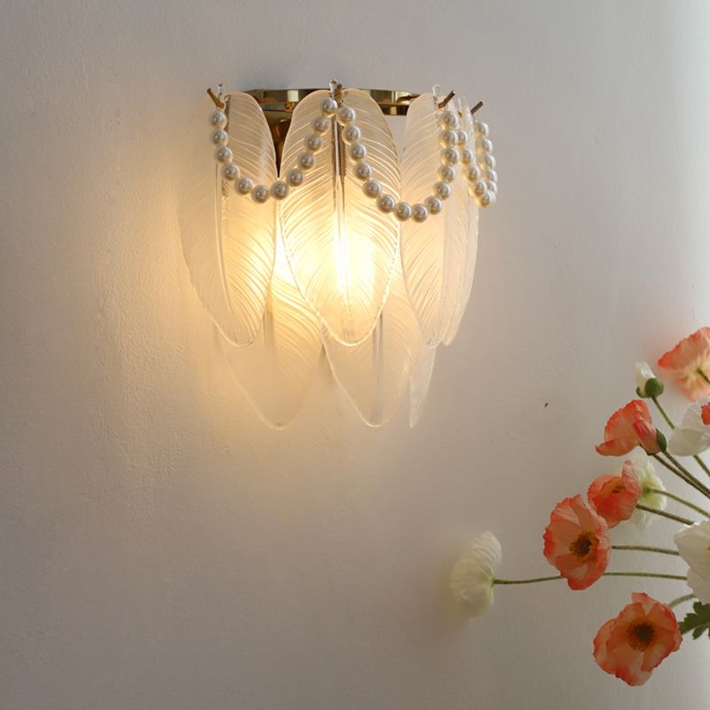 Modern Style Unique Wall Lamp Glass Wall Sconce Lighting for Bedroom