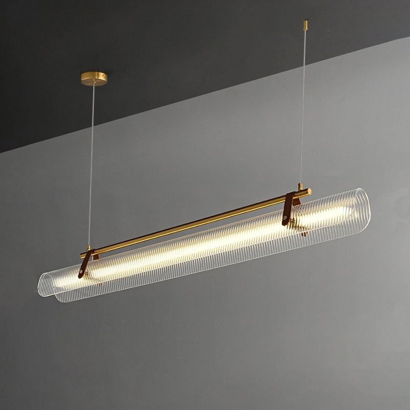 LED Island Lamp Modern Style Island Hanging Lamp with Acrylic Shade for Dining Room