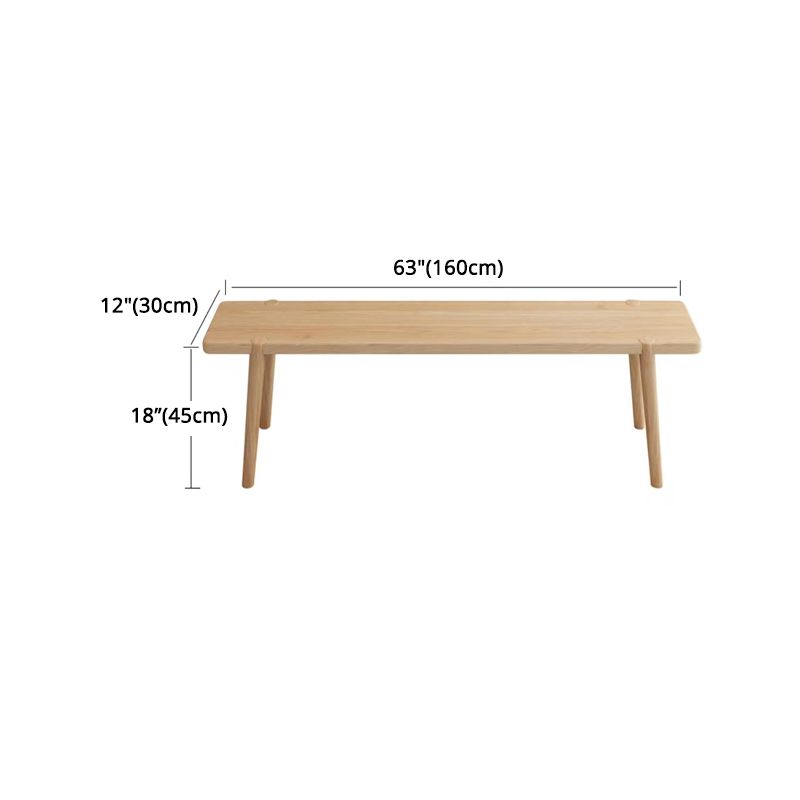Modern Ash Wood Dinette Set 1/2/4 Pieces Rectangle Beige Dining Table Set