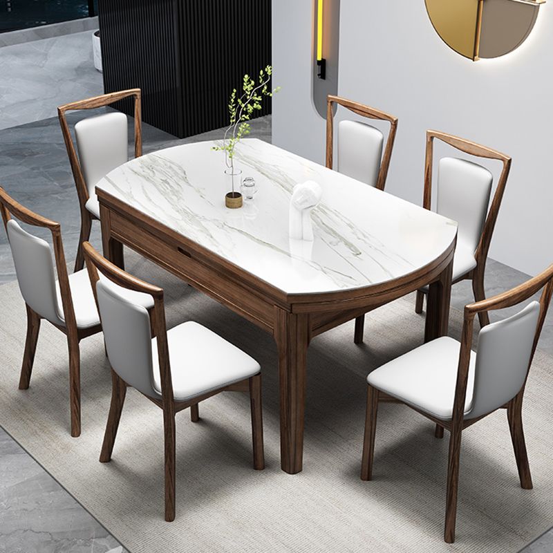 Contemporary 1/2/7 Pieces Furniture Round Stone Dining Set for Restaurant