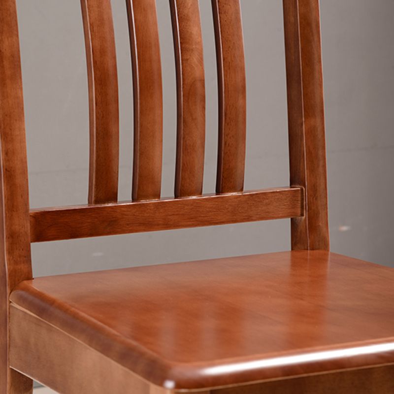 Solid Wood Traditional Dining Chair Matte Finish Side Chair for Home