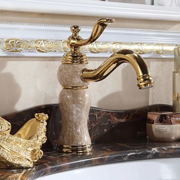 Luxury Vessel Sink Faucet Brass Lever Handles Basin Lavatory Faucet