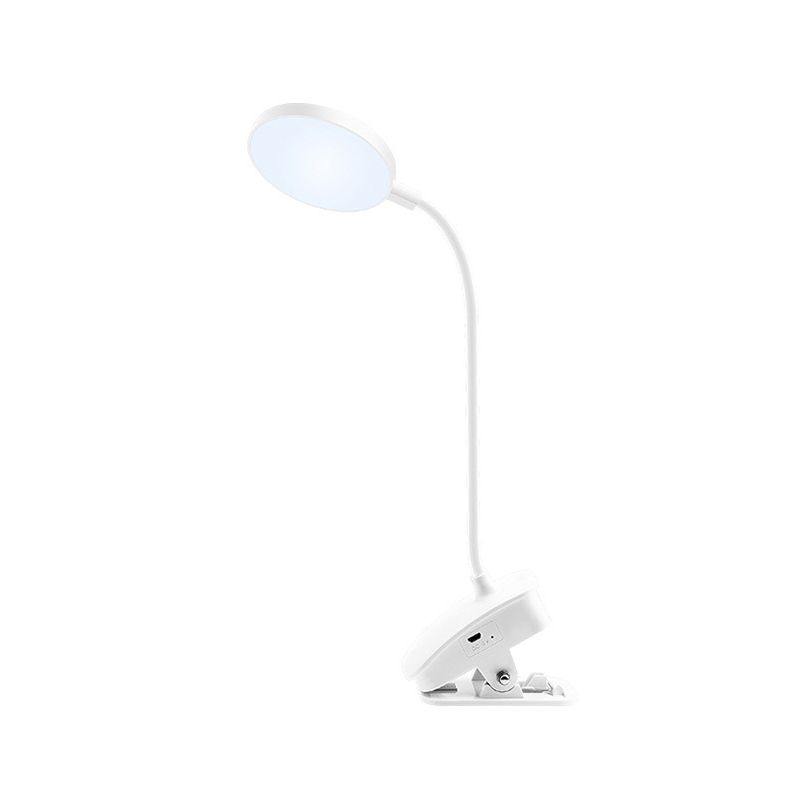 Ring LED Table Lamp Contemporary Table Lamps for Study Room with PC Shade