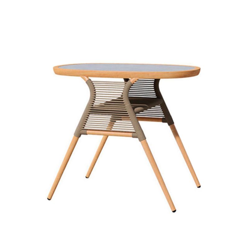 3 Pcs Bistro Set for Small Places Contemporary Bistro Table Set