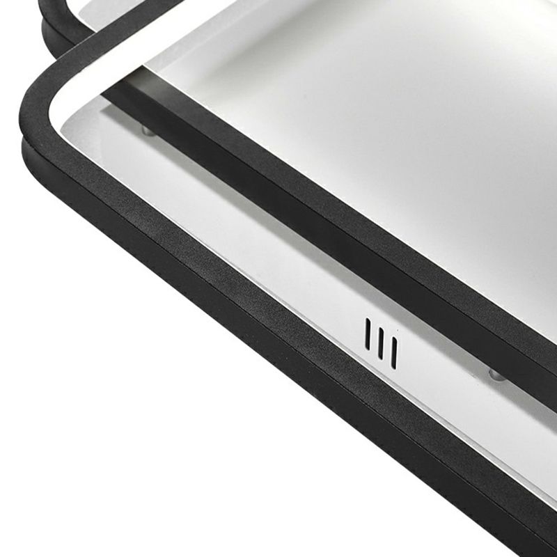 Acryl Parallelogramm Halbbündige Decke Licht minimalistisch Schwarz LED Flush montiert Lampe für Schlafzimmer