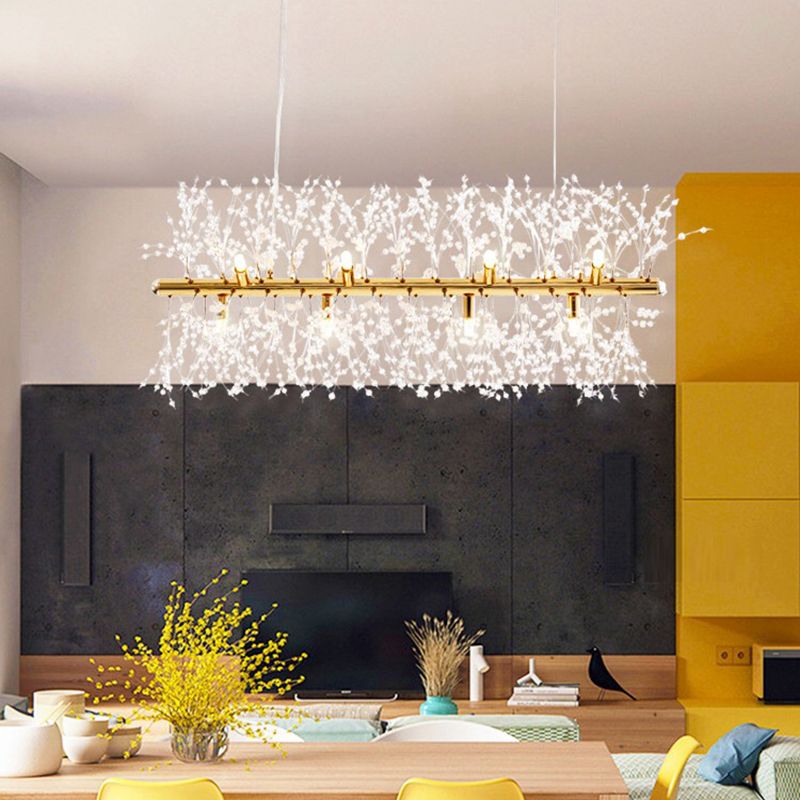 Modern Style Firefly Island Pendant Simple Multi Lights Island Light for Bedroom