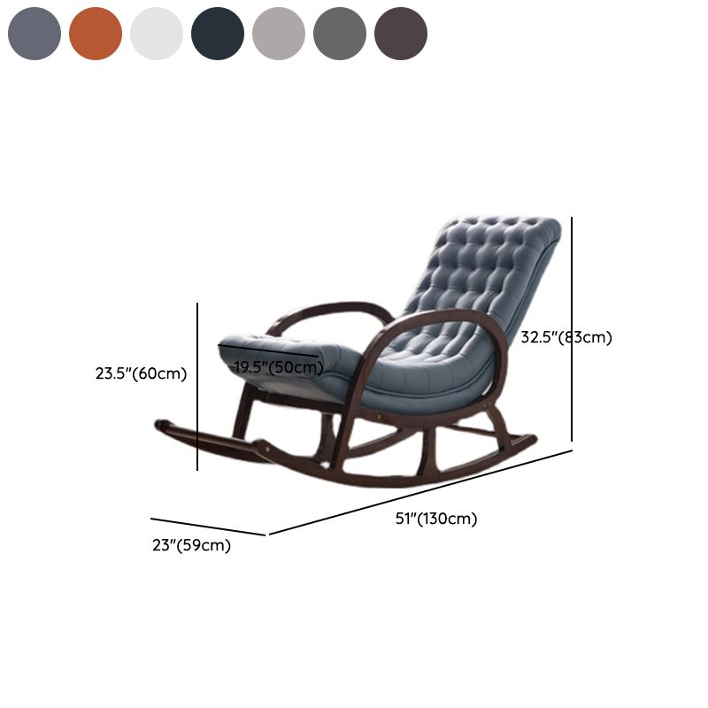 Wooden Leisure Chaise Lazy Sofa Chair Lounge Modern Rocking Chair