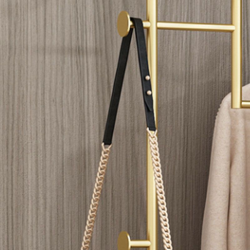 Gorgeous Metal Coat Rack Basket Storage Coat Rack with Coat Hooks