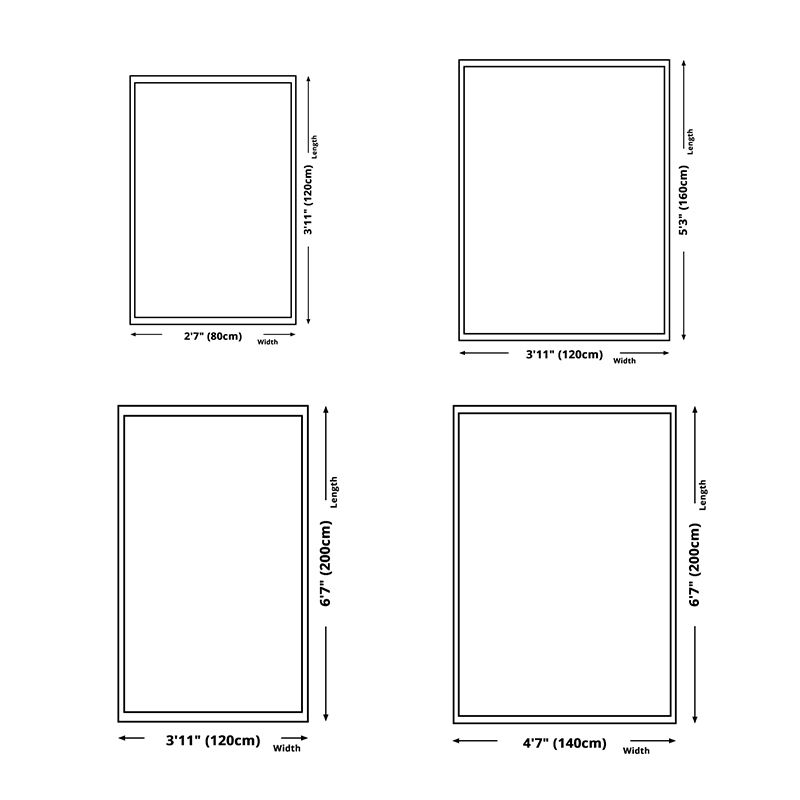 Dark Grey Rug Blending Graphic Rug Non-Slip Backing Rug for Living Room