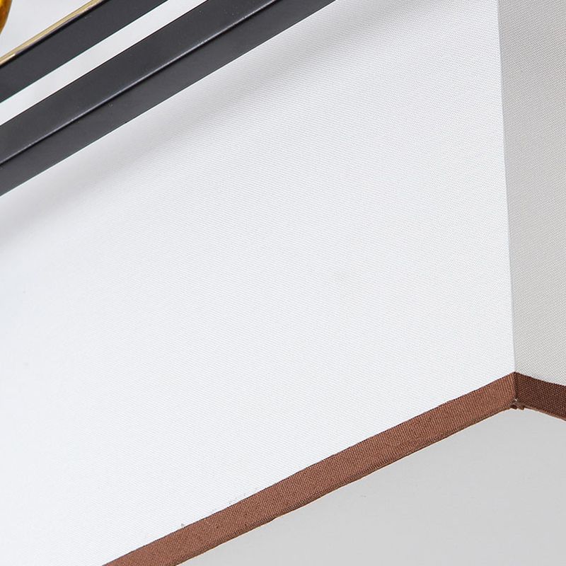 Shaded Aisle Ceiling Flush Mount Traditional-Style Fabric Black Ceiling Mounted Fixture