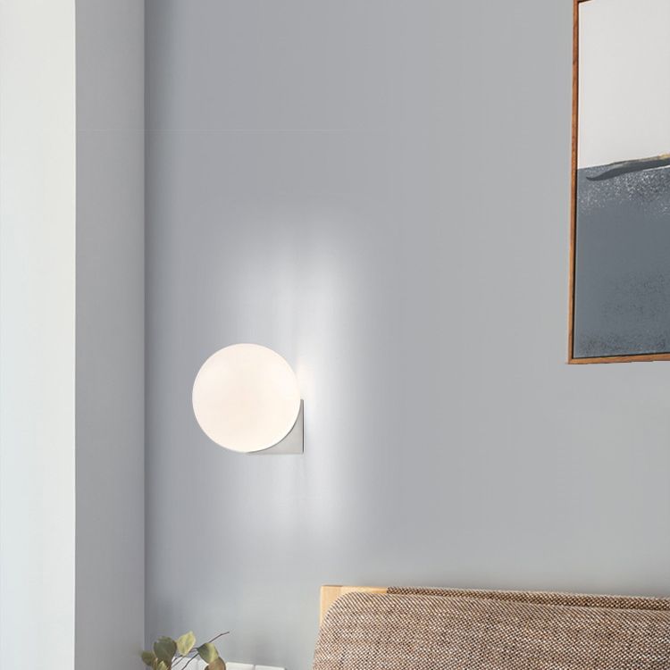 Luz de pared de matrimonio de 1 luces de 1 luces apliques de vidrio de estilo minimalista nórdico