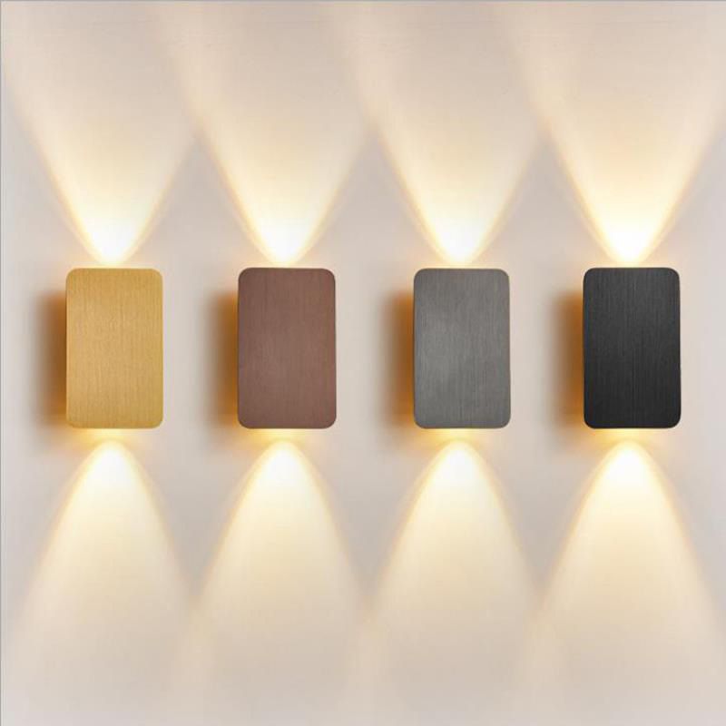 Postmodern Metal Wall Light 2 Lights Wall Sconce Light with Aluminum Shade