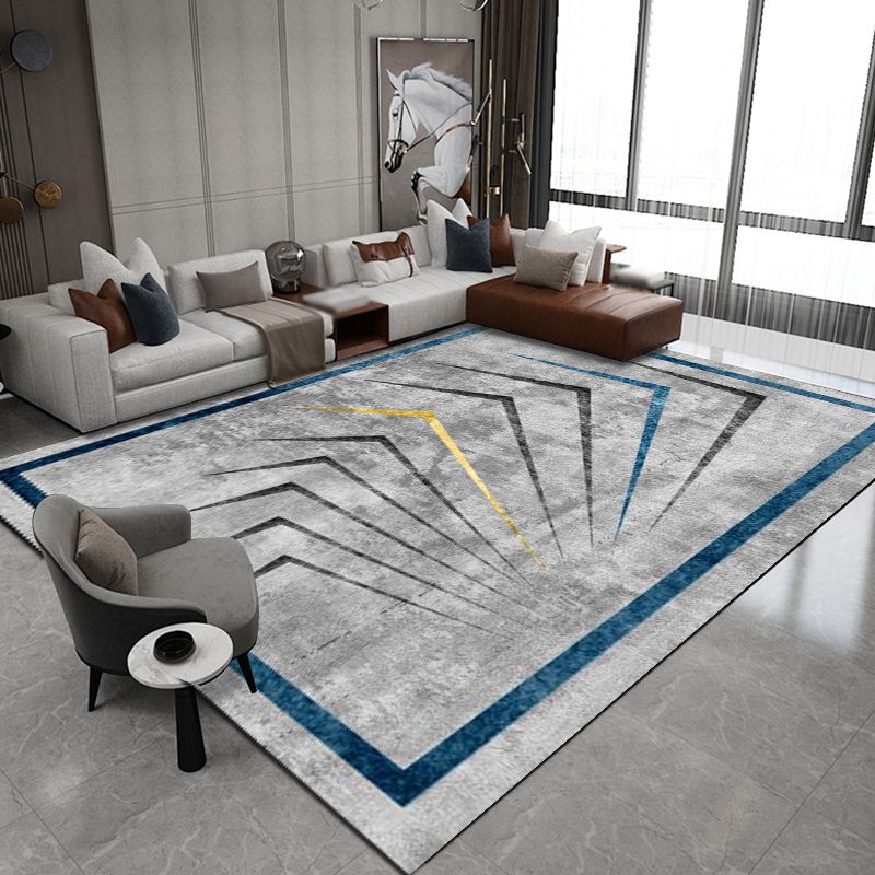 Minimalistisch gebied Rug vrijetijdscontrastpaneel Polyester Werkbestendig gebied Rug voor woonkamer