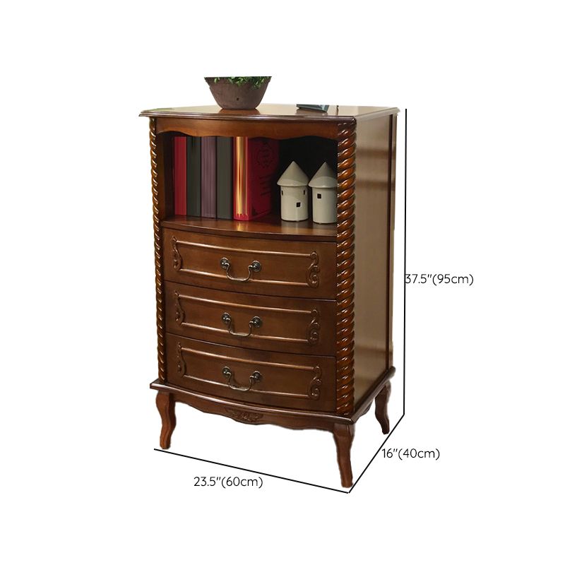 Traditional Storage Chest Solid Wood Dresser with 2/3/5 Drawers
