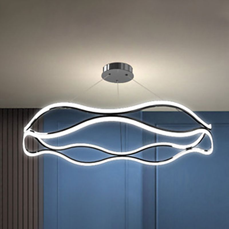 Curve lampadari a LED moderni LED ACRILICO LED LEGGIO PER LA CAMERA DA PASSEGIA CAMERA