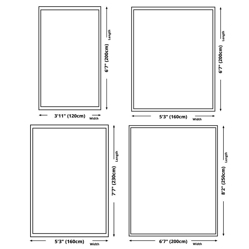 Simplicity Triangle Pattern Area Rug Colorful Contemporary Polyester Carpet Friendly Washable Area Carpet for Living Room