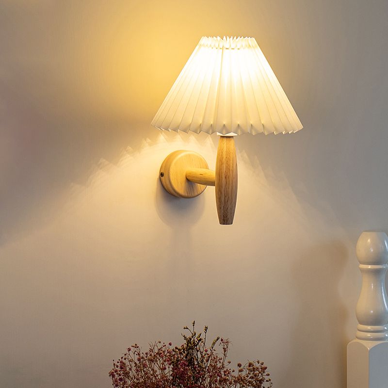 Stile moderno a parete in legno Pronzo leggero conico a filo a filo a filo con la parete con una parete a filo