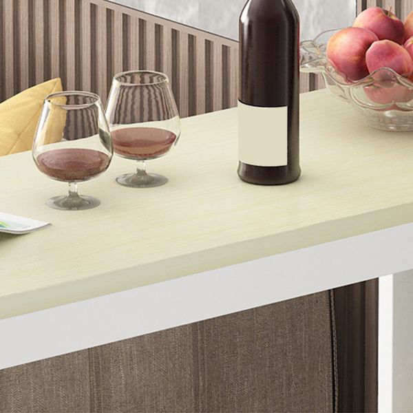 Metal Frame Contemporary Pub Table Matte Finish Manufactured Wood Bar Table