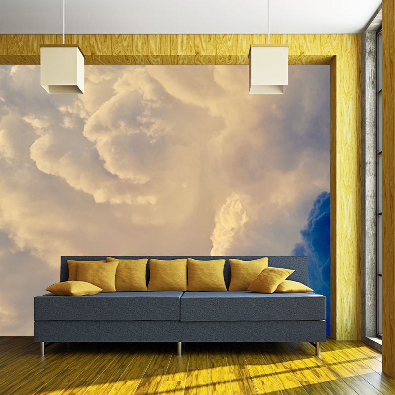 Heavy Cloud Cover Wall Mural Wallpaper Moisture Resistant Modern Bedroom Home Decor