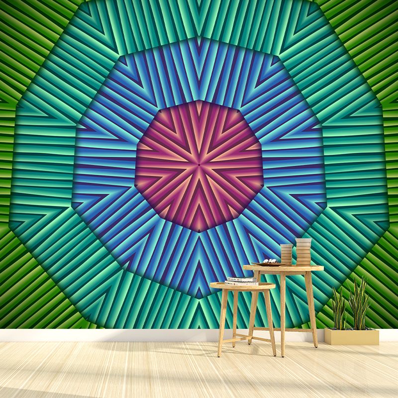 Geometric Illustration Wallpaper Mural Decal Customized Modern Wall Covering for Bedroom