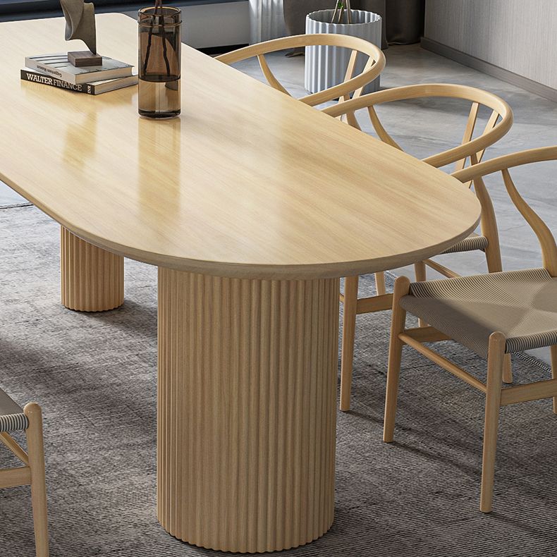 Contemporary Free Form Dining Table Solid Wood Dining Table for Dining Room