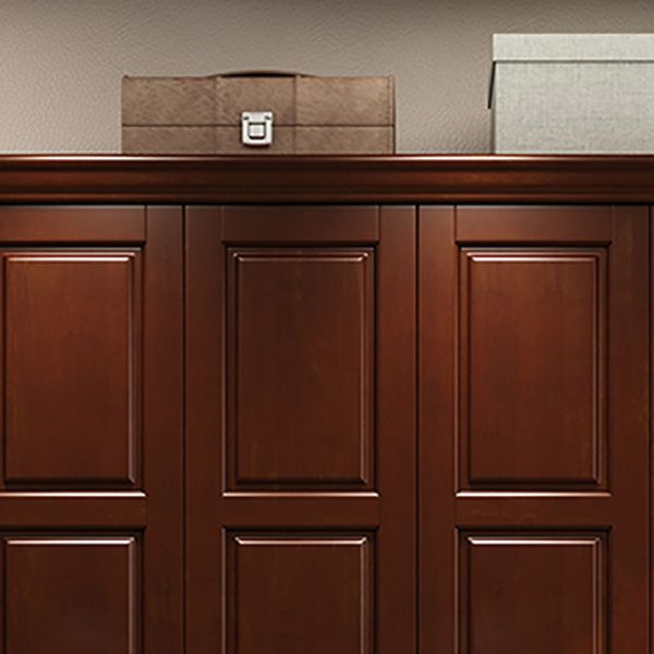 Rubberwood Cabinet with Drawers French Country Wardrobe for Home