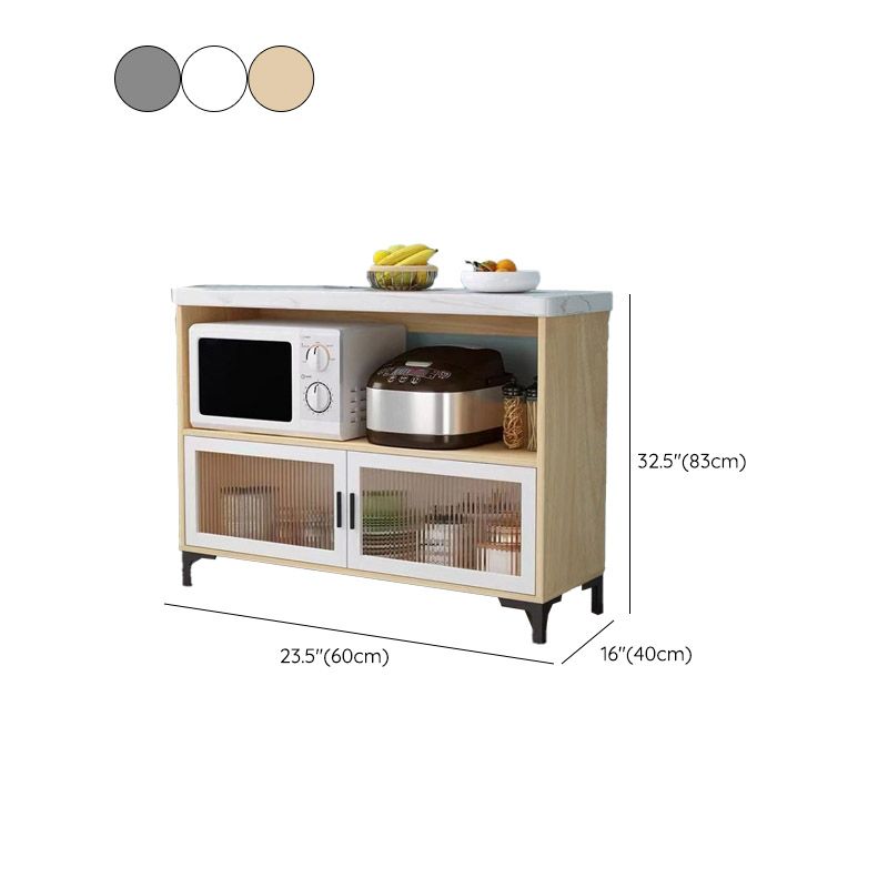Modern Style Kitchen Island Table Double Sided Cabinet Kitchen Island