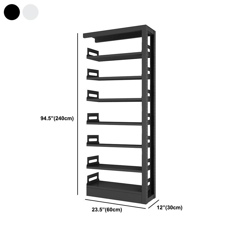 Rectangle Etagere Bookcase Modern Metal Open Bookcase with Shelves