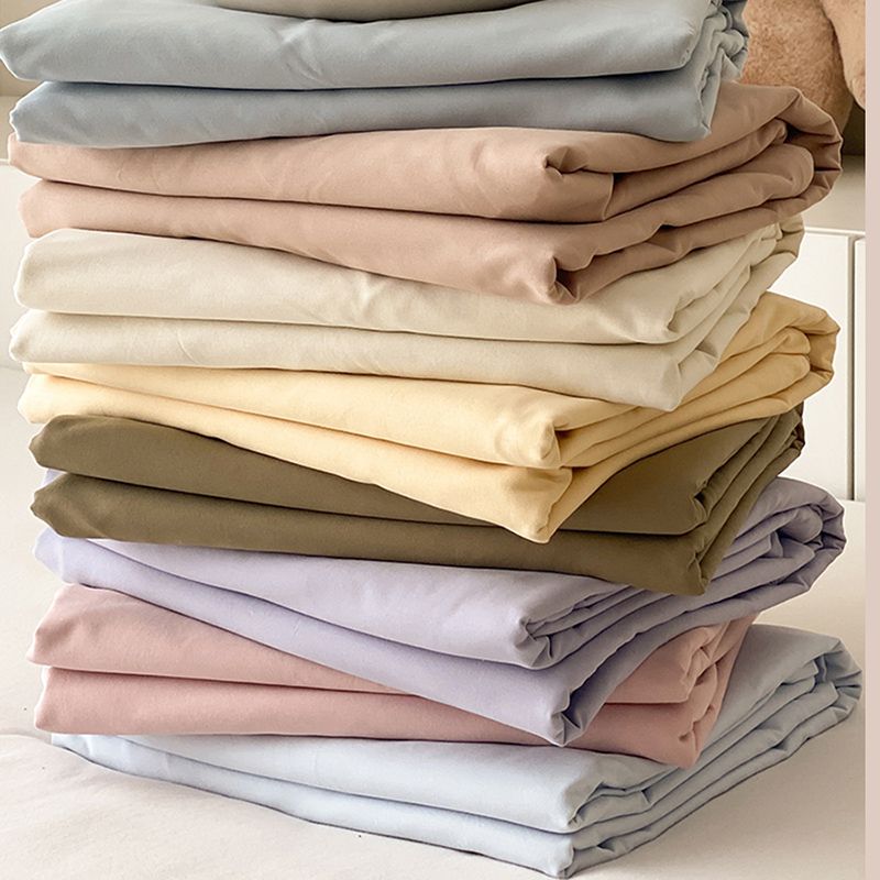 Bed Sheet Solid Color Skin-friendly Breathable Skin-friendly Bed Sheet Set