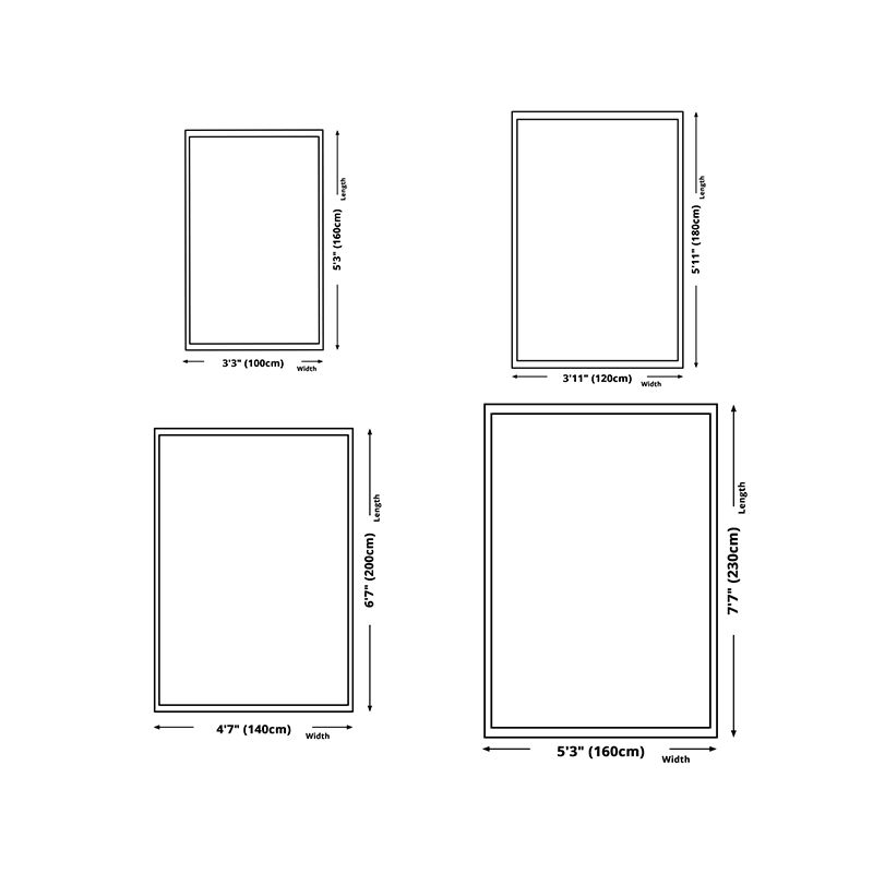 Beige einfacher Teppich Polyester abstrakter Muster Teppich Waschbar Teppich für Wohnzimmer