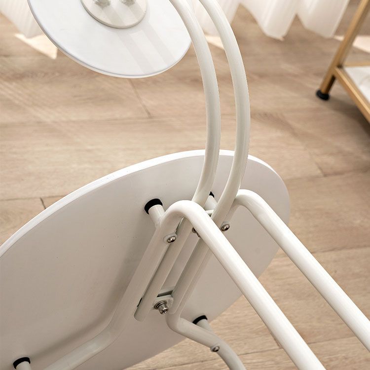 Modern Armless Dining Chair Metal Frame Open Back Dining Chair for Dining Room