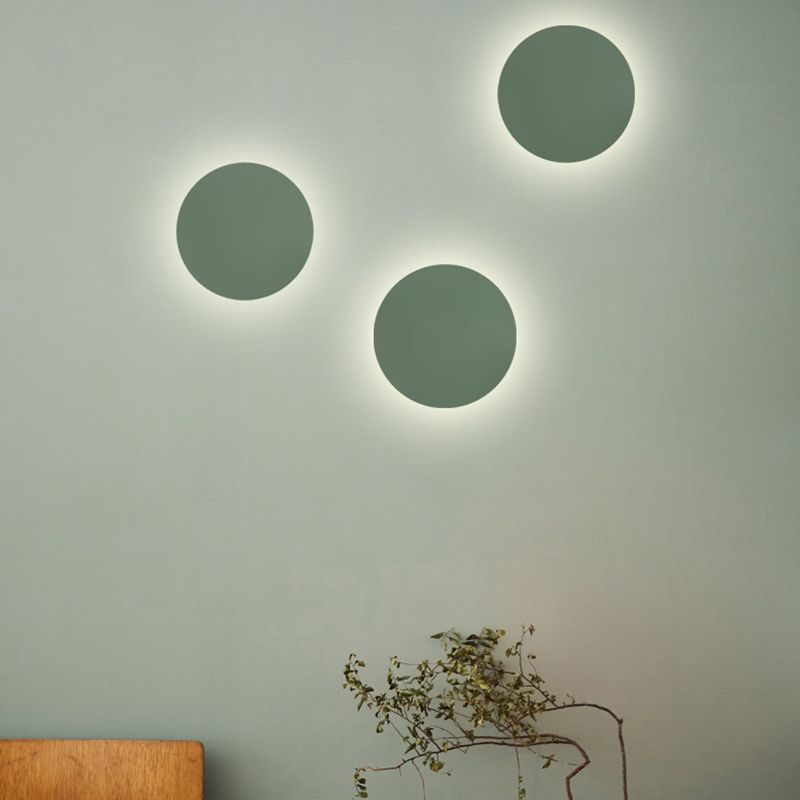 Roze/blauw/groene muur SCONCE Macaron Metal 1 lichte sconce verlichtingsarmatuur in wit/warm/derde versnelling